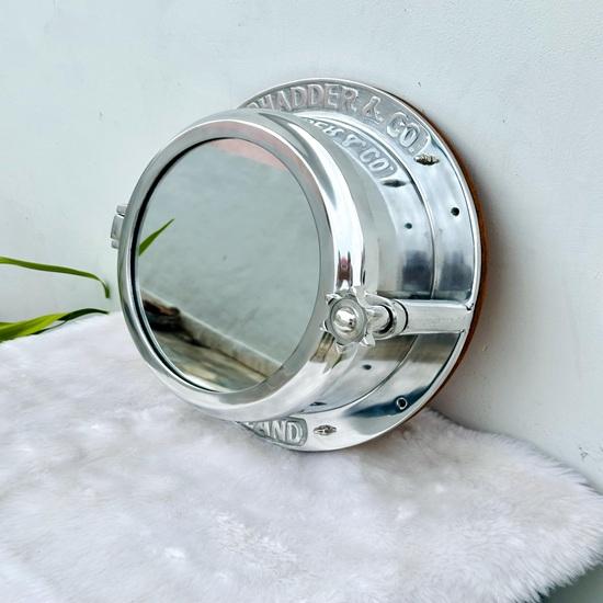 40.64 Cm Ship Window Porthole, Canal Boat Porthole, Bathroom Wall Porthole Mirror, Nautical Décor Maritime Coastal House