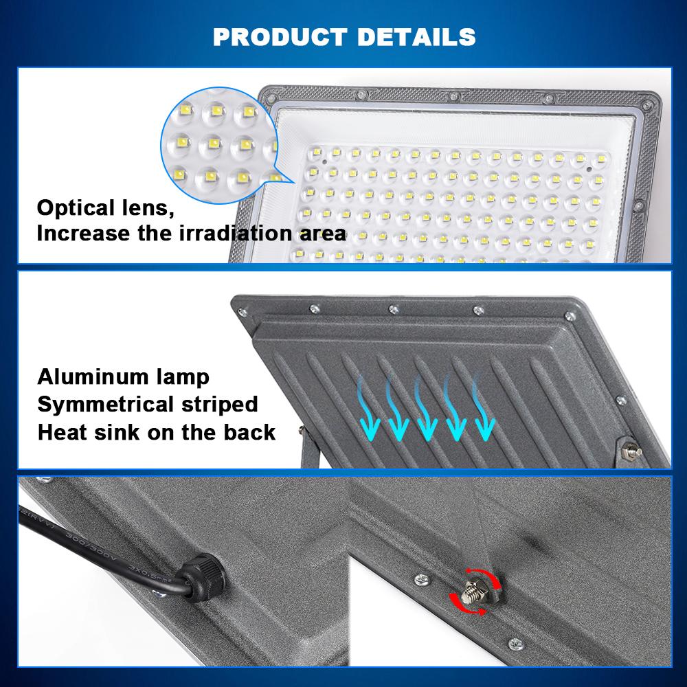 Waterproof Outdoor LED Lamps Floodlight 50W 100W 200W 300W 500W AC220V Garden Decoration Lighting Modern LED Outdoor Cool Lights