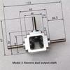A84E-Spiral Bevel Gear 1M 20T 8MM Reducer Right Angle Drive Gearbox 1:1 Cross Commutator