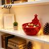 Tabletop Candy Dish Christmas Tree Bowl, 3D Printed Holiday Treat Storage Container, Small Trinket Organizer Decorative Snack Serving Bowl for