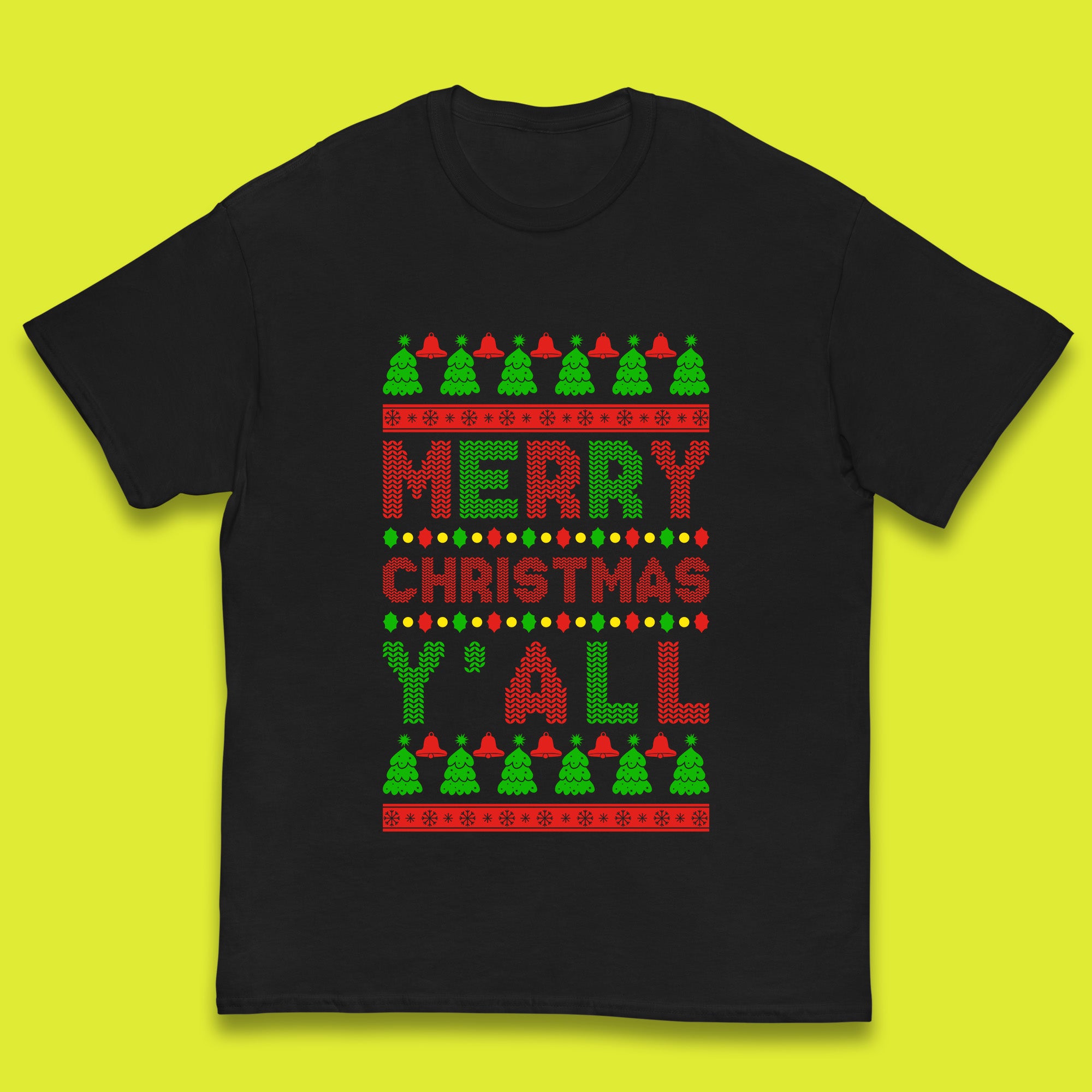 Merry Christmas Y all Xmas Kids T Shirt 140