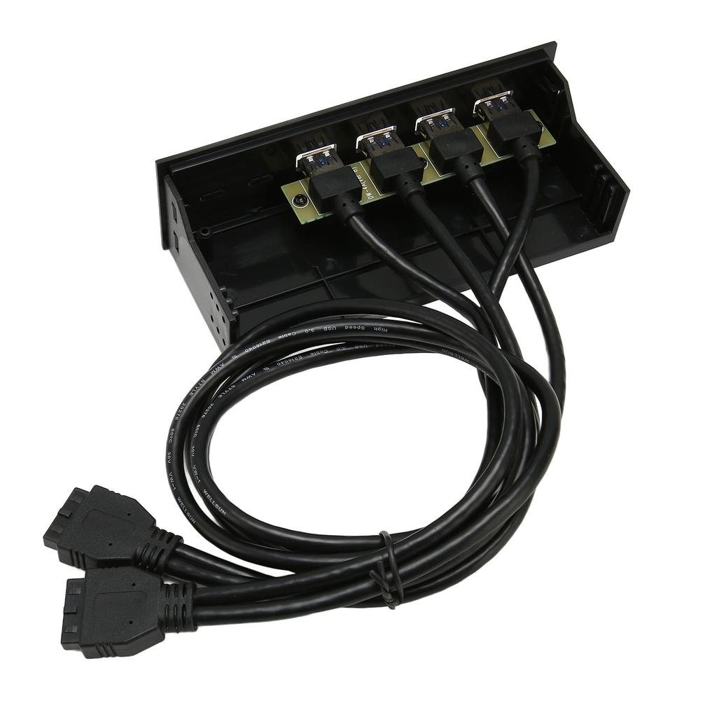 USB3.0 Hub Front Panel 5Gbps 4 Ports 19pin Optical Drive Front Panel for 5.25 Inch PC Computer Case