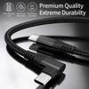 Double-ended Type-c PD Fast Charging Data Cable C to C 90 Degree Elbow 60W Notebook Computer Mobile Phone Charging Cable