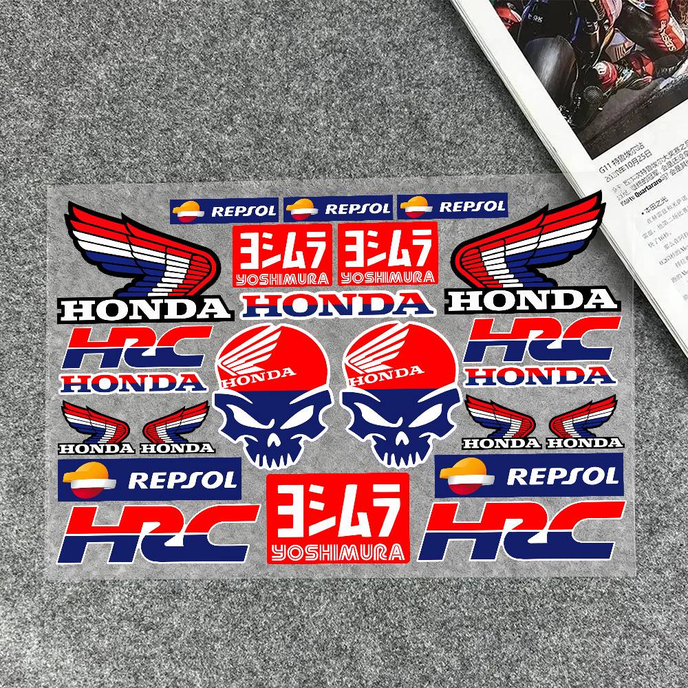 ydcr7 Stickers Moto Sticker Auto Body Bumper for Honda Windows Motorcycle Laptop Walls Vinyl Decal Car Tuning Accessories