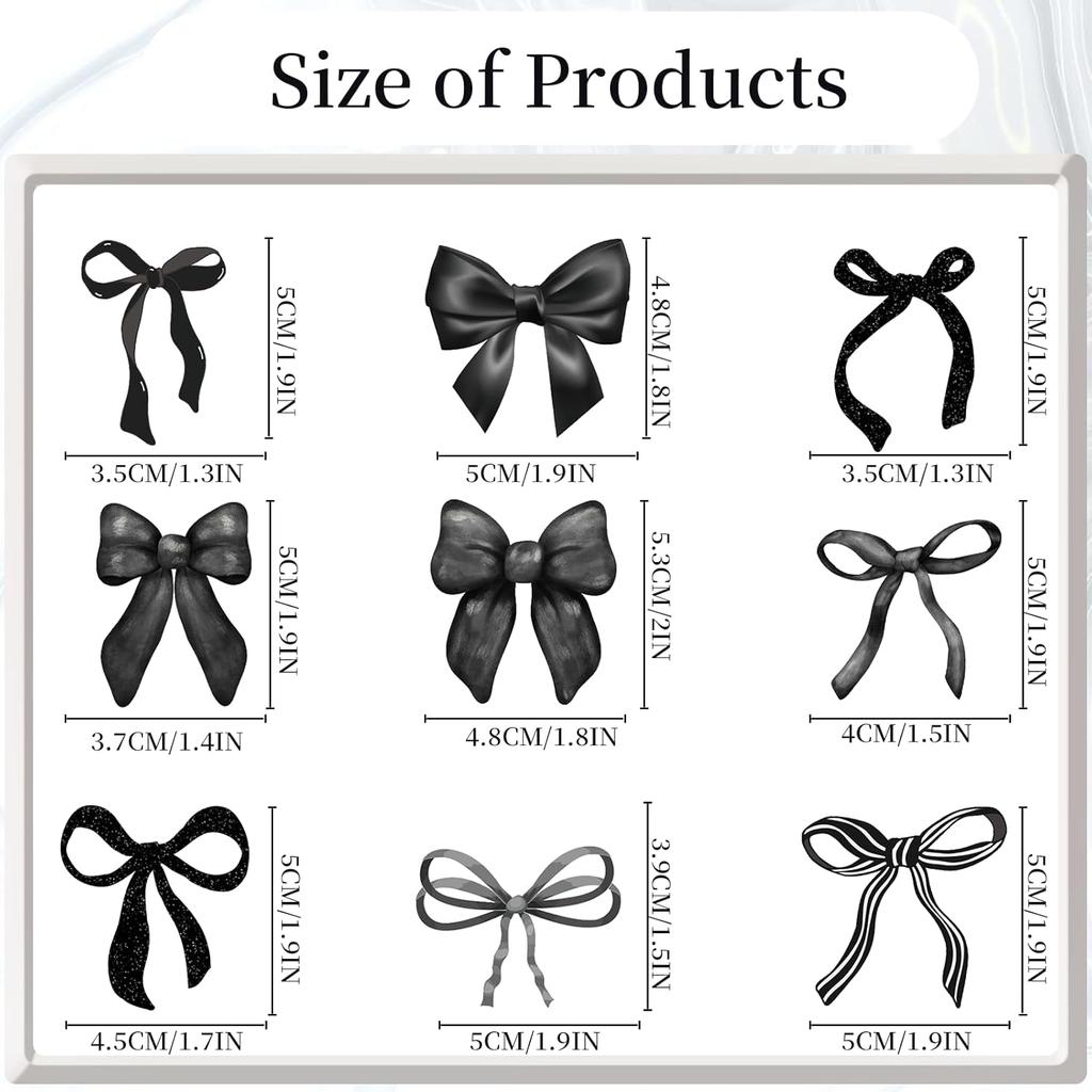 Coquete Birthday Party Decorations - 36PCS Black Bow Cupcake Toppers Decoration Bow Party Baby Shower Decor Supplies Bow Theme Bridal Shower