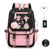 Cartoon Pink Rabbit Children'S School Bag Elementary School Girls Large Capacity Japanese Girls Backpack