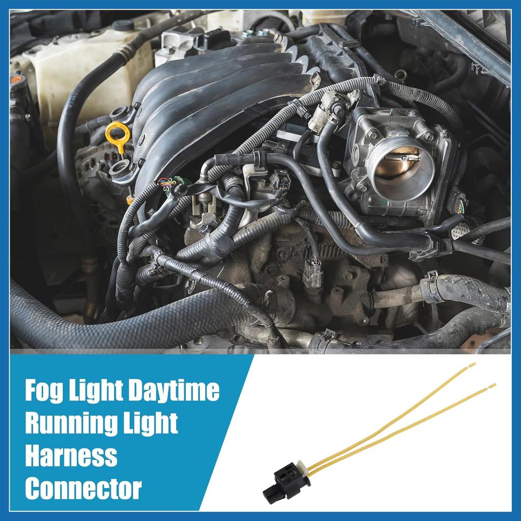 2pcs Fog Light Daytime Running Light Harness Connector for Mercedes Benz 2008-2019 2pin Item Replacement