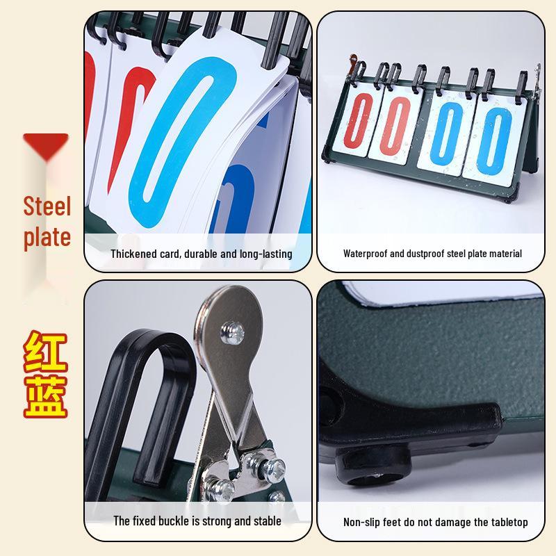 Versatile Sports Flip Scoreboard for Table Tennis, Football, Badminton, Basketball