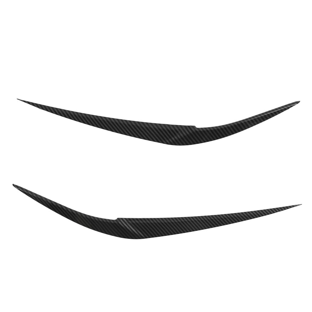 Pair Car Hdlight Eyebrows Front Left Right Trim Exterior Decoration Replacement for X1 F48 2015+(Carbon     )