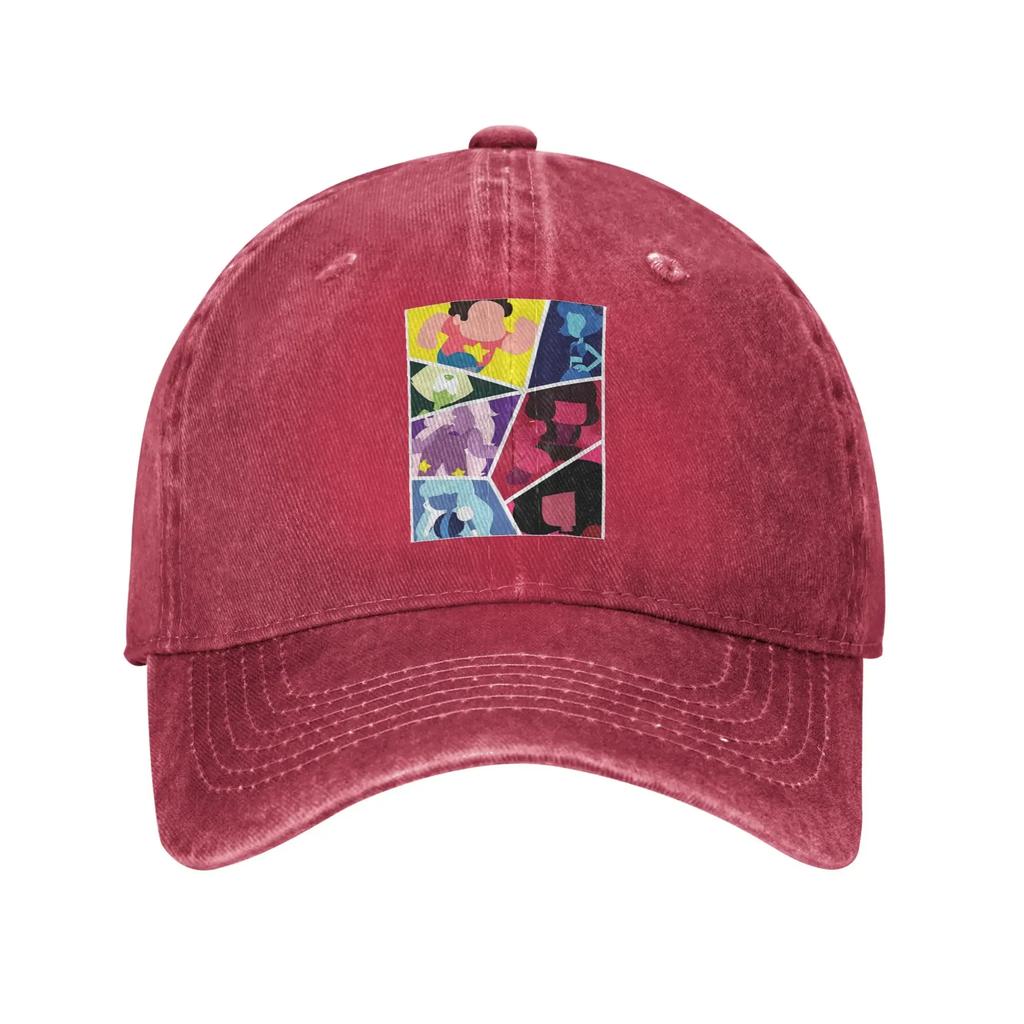 Steven Universe Pattern Denim Cap Casual Baseball Caps Adjustable Hat Summer Unisex Baseball Hats