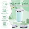 6/12Pcs 20oz Clear Skinny Tumbler Lids Plastic Leak-proof Tumbler Replacement Lids  Spill Proof Splash Skinny Tumbler Covers