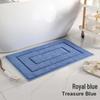 Superfiber Recycled Non-slip Bathroom Mat: Thick Jacquard, Strong Water Absorption