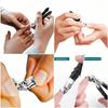 Easy Clip Nail Long Handle Nail Ingrown Toenail Ergonomic Nail Edge Professional Nail Pedicure Nail Hand and Foot Stainless Manicure Tool for Thick