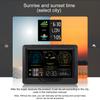 FJ3383M Smart Weather Station with Clock Indoor and Outdoor Temperature & Humidity Meter Multifunctional Large Color
