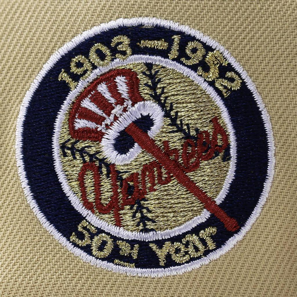 (New Era) Cap with Trendy Color Brim 59FIFTY New York Yankees [MLB 50TH ANNIVERSARY GREEN UV] NEW ERA NEW YORK YANKEES Hat 5950 (7-14 (approx. 57.7