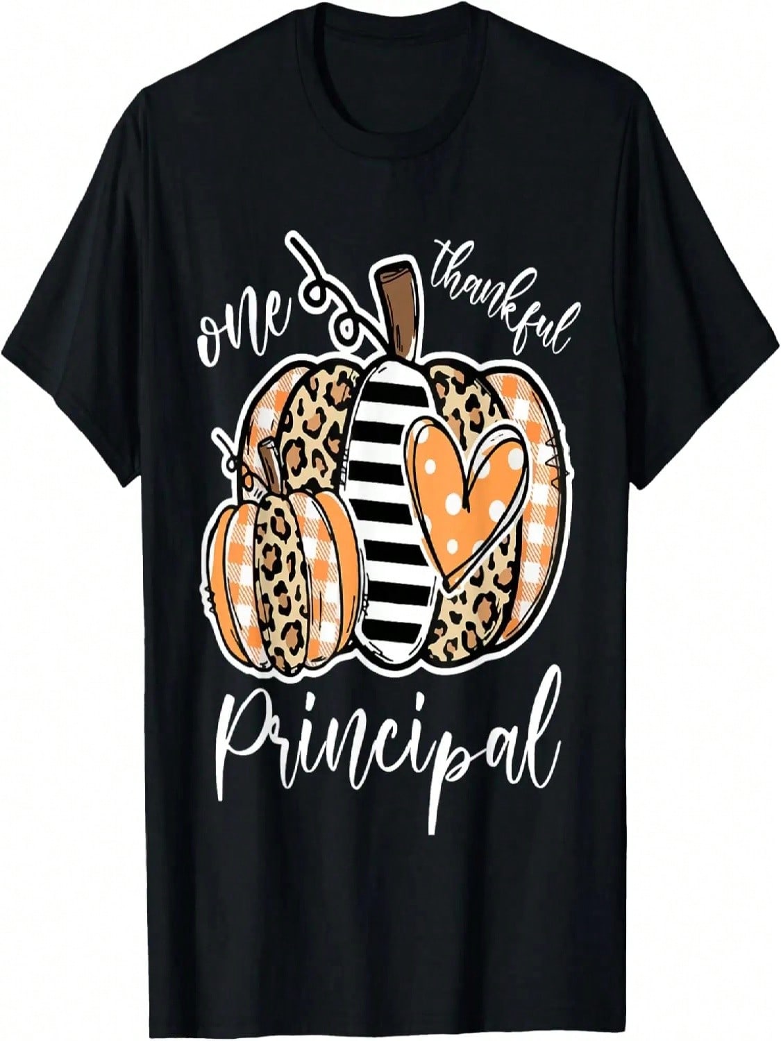 One Thankful Assistant Principal Thanksgiving Day Gift Funny T-Shirt S разноцветный