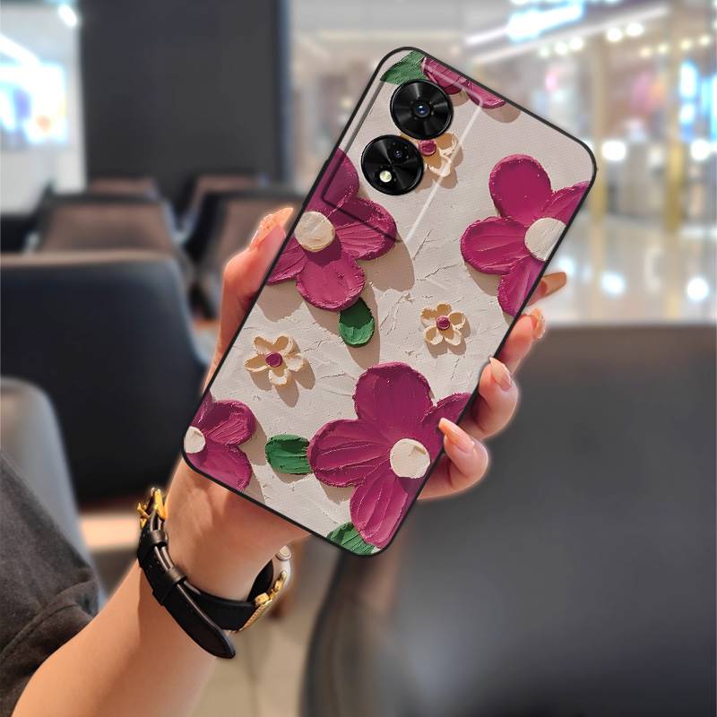 Dirt-resistant Silicone Phone Case For TCL 505/T509K/T5094 TPU Graffiti Waterproof Anti-dust Protective Animals Cartoon