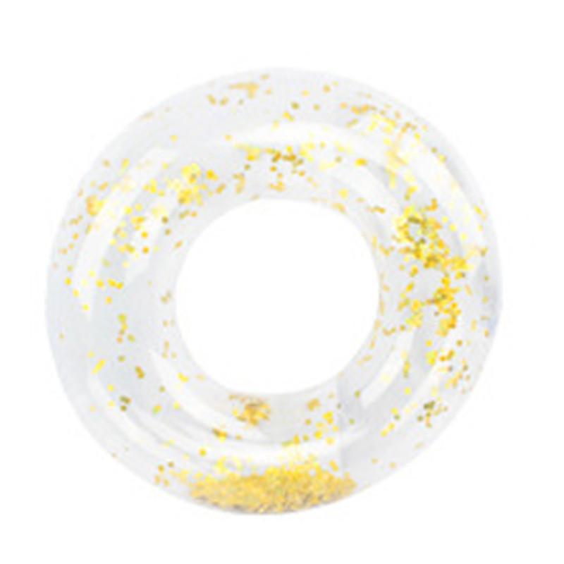 

Кольцо Детское Плавательное Модное Прозрачное с Блестками Надувная Водная Игрушка NO.90(55-80KG) жёлтый