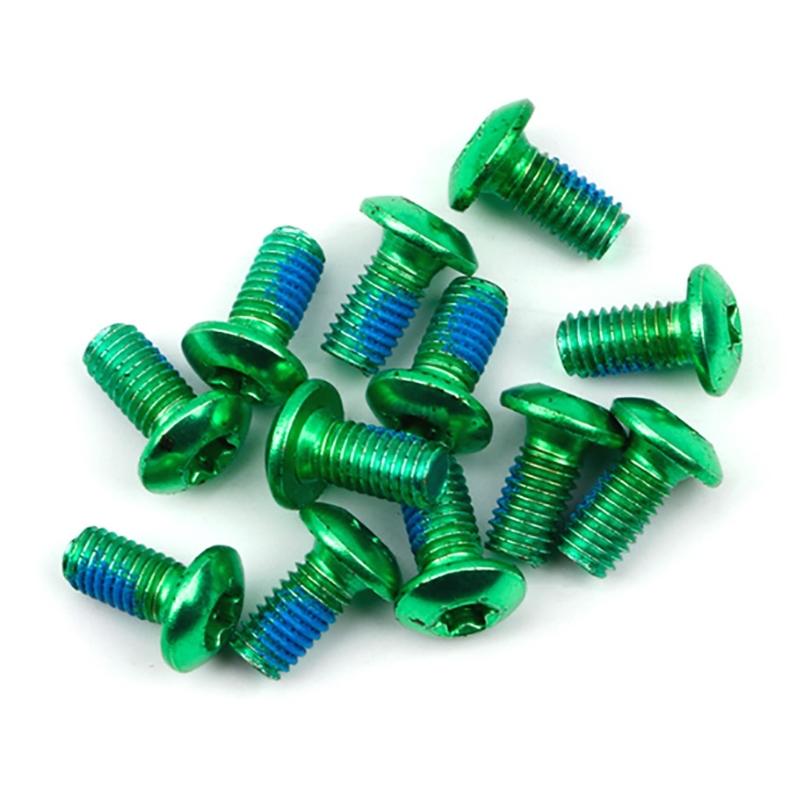 12pcs/Box Mountain Bike Disc Brake Rotor Bolts T25 Alloy Steel Disc Brake Screws for Your Mountain Bike for Repair Shops