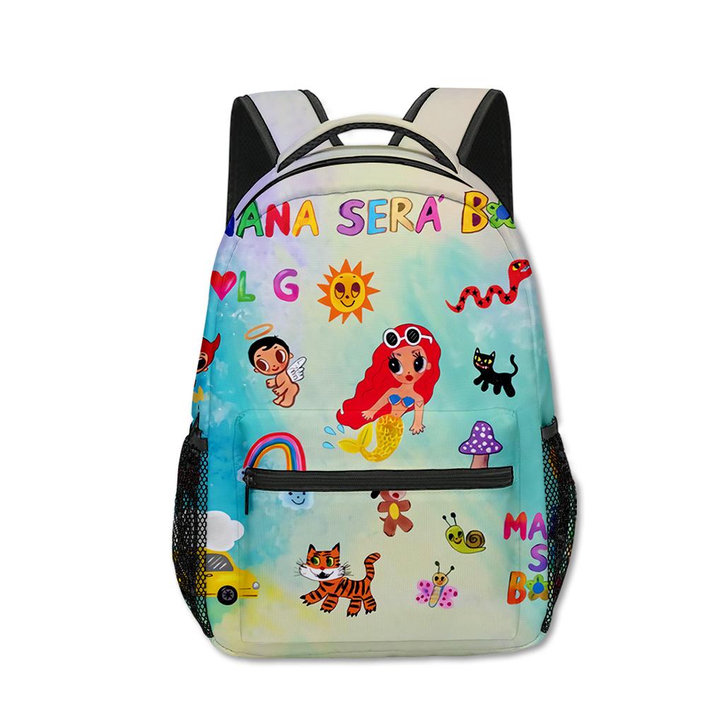 Classic Novelty Manana Sera BonitoI Student Bookbag Notebook Backpacks 3D Print Oxford Waterproof Boys/Girls Travel Backpacks
