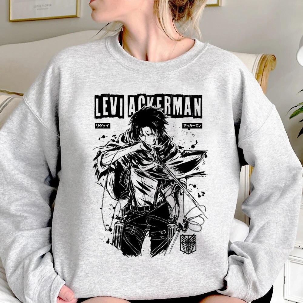 Атака Титанов Эрен толстовки женские корейский стиль аниме уличная винтажные толстовки — фото 6