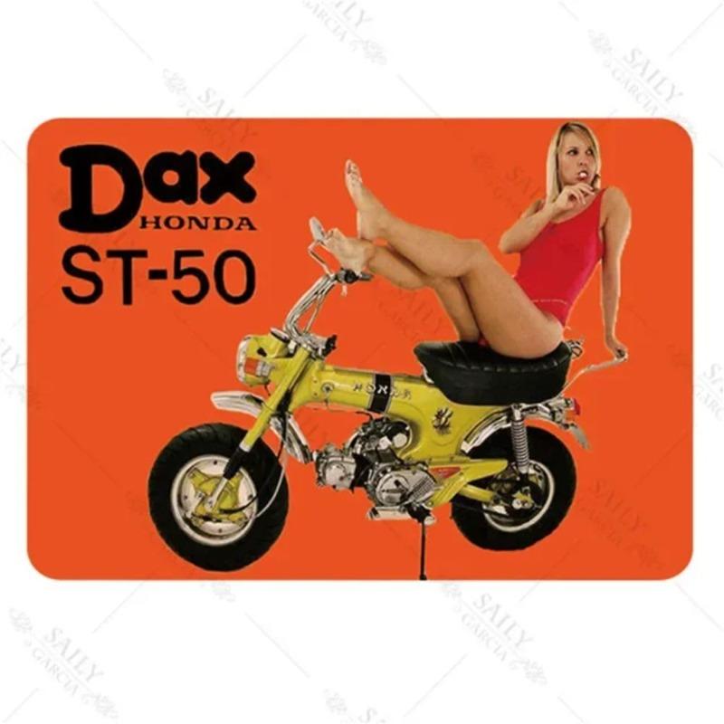 Pin-Up Girl Metal Sign, Retro Wall Art Decor