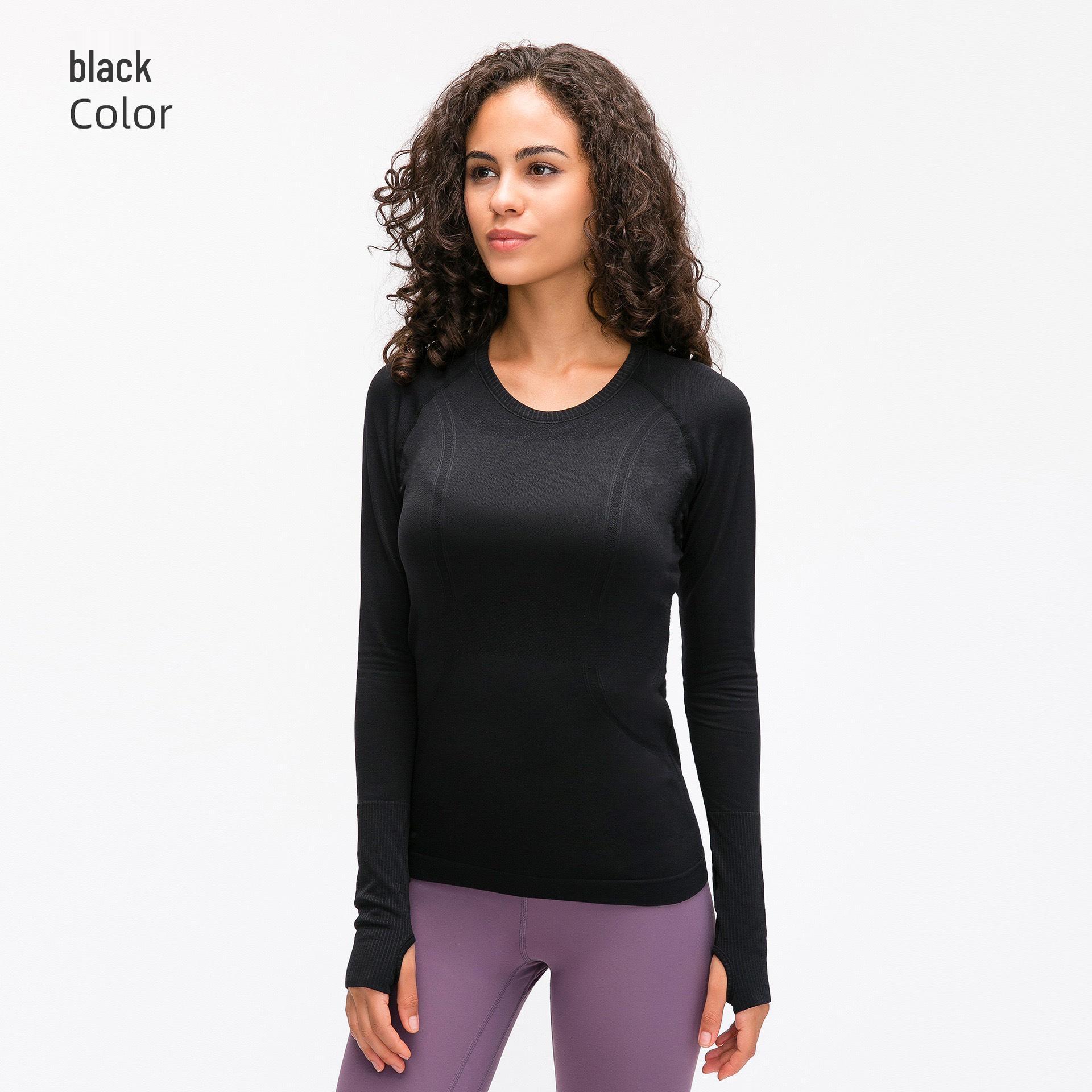 Women s Quick-Dry Long Sleeve Seamless Yoga Top 10