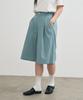 Piali Diagonal Pocket Nylon Wrinkle Bermuda Shorts (Graysh Blue)
