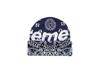 Supreme Bandana Big Logo Beanie Blue