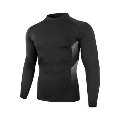 Men's Compression Shirts High-Neck Quick-Dry Tight-Fitting Long-Sleeve Top