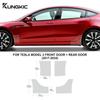 7.5mil Protective Film For Tesla Model 3 Model Y 2017- Highland 2024 Front Door Rear Door Extended Invisible Car PPF Lamp