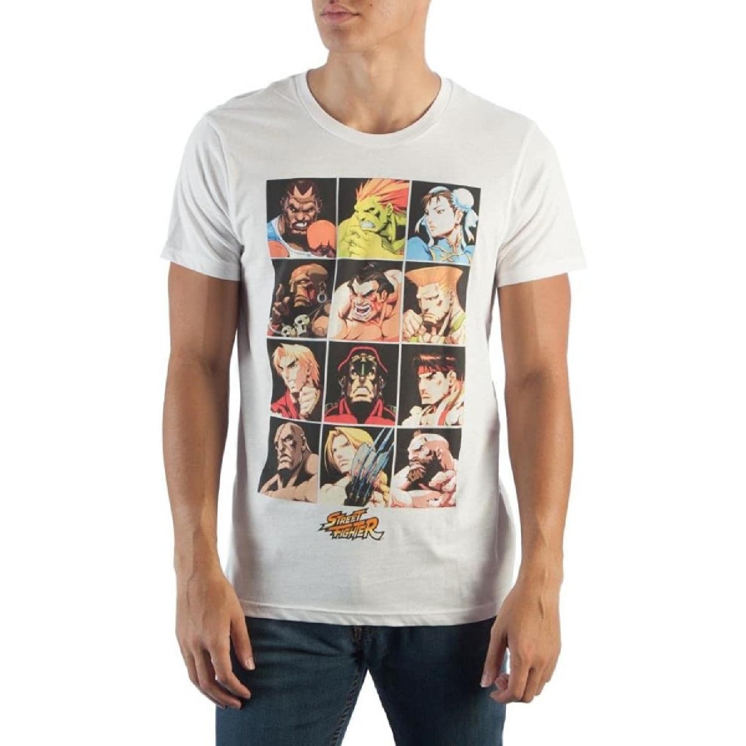 Bioworld Street Fighter Character Grid T-Shirt S