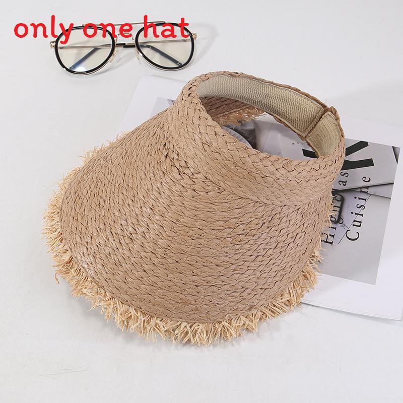 Summer Straw Hat With Daisy Print Wide Brim Sun Protection For Women Outdoor Casual