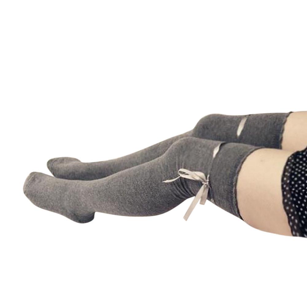 Women New Over Knee Thigh High Cotton Stocking Long Knittd Boot Hosiery Socks