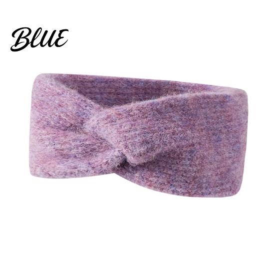 Stylish Retro Knot Headband Women Winter Headband Twist Knitted Thick Warm Ear Elastic Hair Accessory for Autumn Warmers Cozy Head Wrap Cold Weather