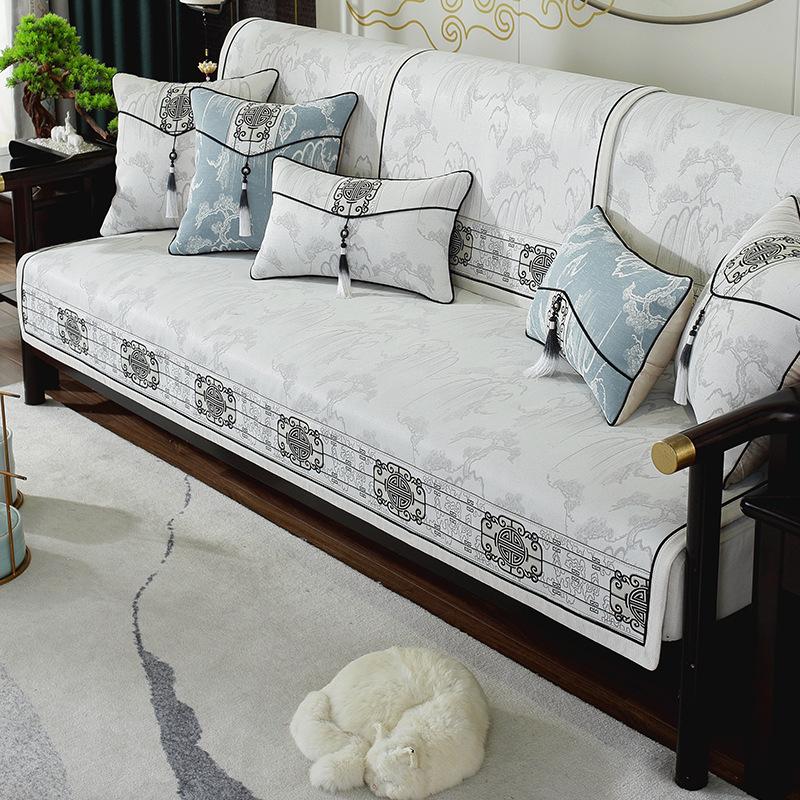 Sofa Cushion, Solid Wood, Mahogany Sofa Cushion Cover, New Anti Slip Pad, Universal All Year Round