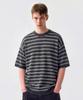 CUTZ Cool Touch Striped Short Sleeve Knit