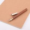 0.5mm Wooden Copper Metal Gel Pen High-end Business Office Signature Black Ink Pen School Stationery Gift