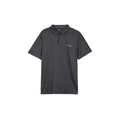 Quick-Dry Lightweight Breathable Short Sleeve Polo Shirt Men Tops Linen-Gray AE2933-013