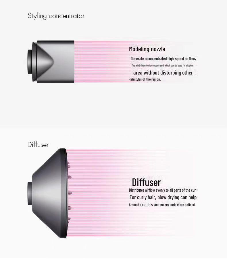 High-Speed Leafless Ionic Hair Dryer Circuit Board & Motor Assembly