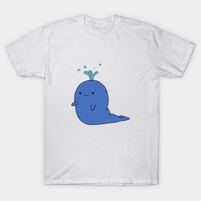 T Shirt Women Squirty Whale Harajuku Print Kawaii Tshirt Summer Short Sleeve Female T-Shirt Top Tee