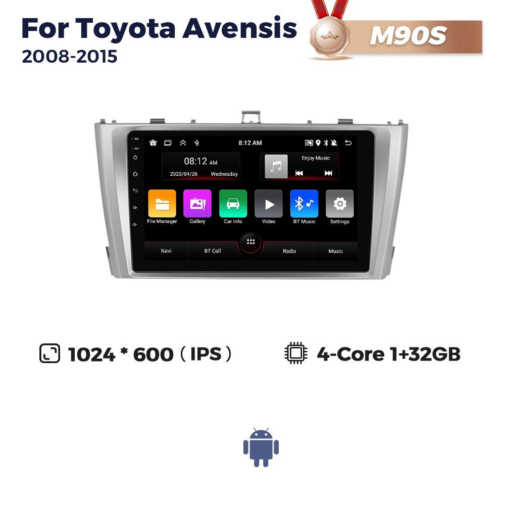 

Navifly 2Din Android автомобильный радиоприемник мультимедиа видеоплеер для Toyota Avensis T27 2009-2015 навигация GPS Carplay 5G WIFI головное устройство