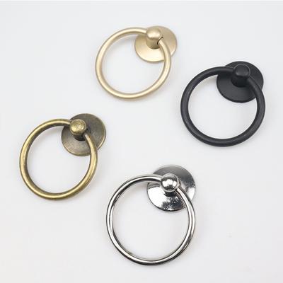 1pc Vintage Round Ring Furniture Door Pull Handle Alloy Cabinet Dresser Drawer Knobs Handle Cupboard For Jewelry Box Door Ring