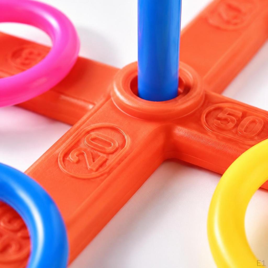 ring toss game set ['Cones', 'Rings', 'Crosses']