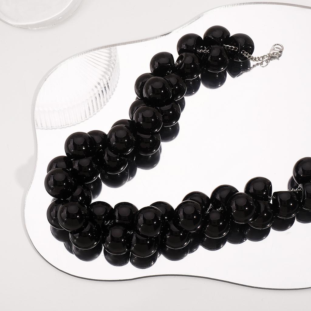 Tooxika Baroque Faux Pearl Necklace Exaggerated Large Pearl Temperament Choker Collarbone Chain