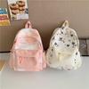 Schoolbag Japanese Ins Small Fresh Sweet Girl Schoolbag Summer Cute Ice Cream Color Scheme Backpack Middle School Backpack