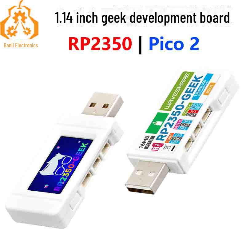Raspberry Pi Pico 2 with 1.14" 65K Color LCD RP2350 GEEK Dev Board