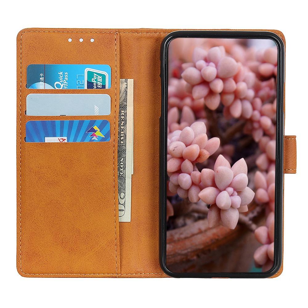 For Samsung Galaxy S25 Edge Wallet Case Cowhide Texture Leather Stand Phone Cover