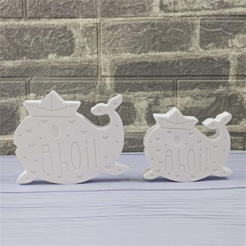 Whale Shape Silicone Candle Molds for Making Candle Soap Making Mold Sea Animal Silicone Candle Molds for Epoxy Resin