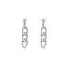 925 Silver Geometric Circle Stud Earrings for Women - Minimalist, High-End Design
